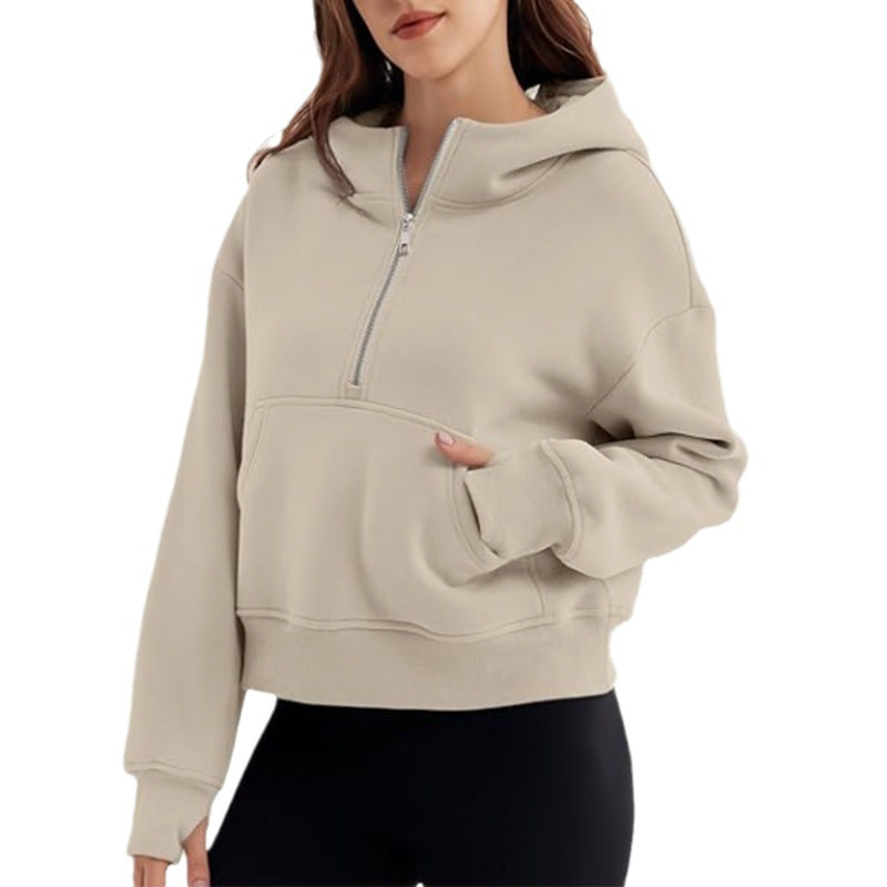 Loose Hooded Pullover Sweater