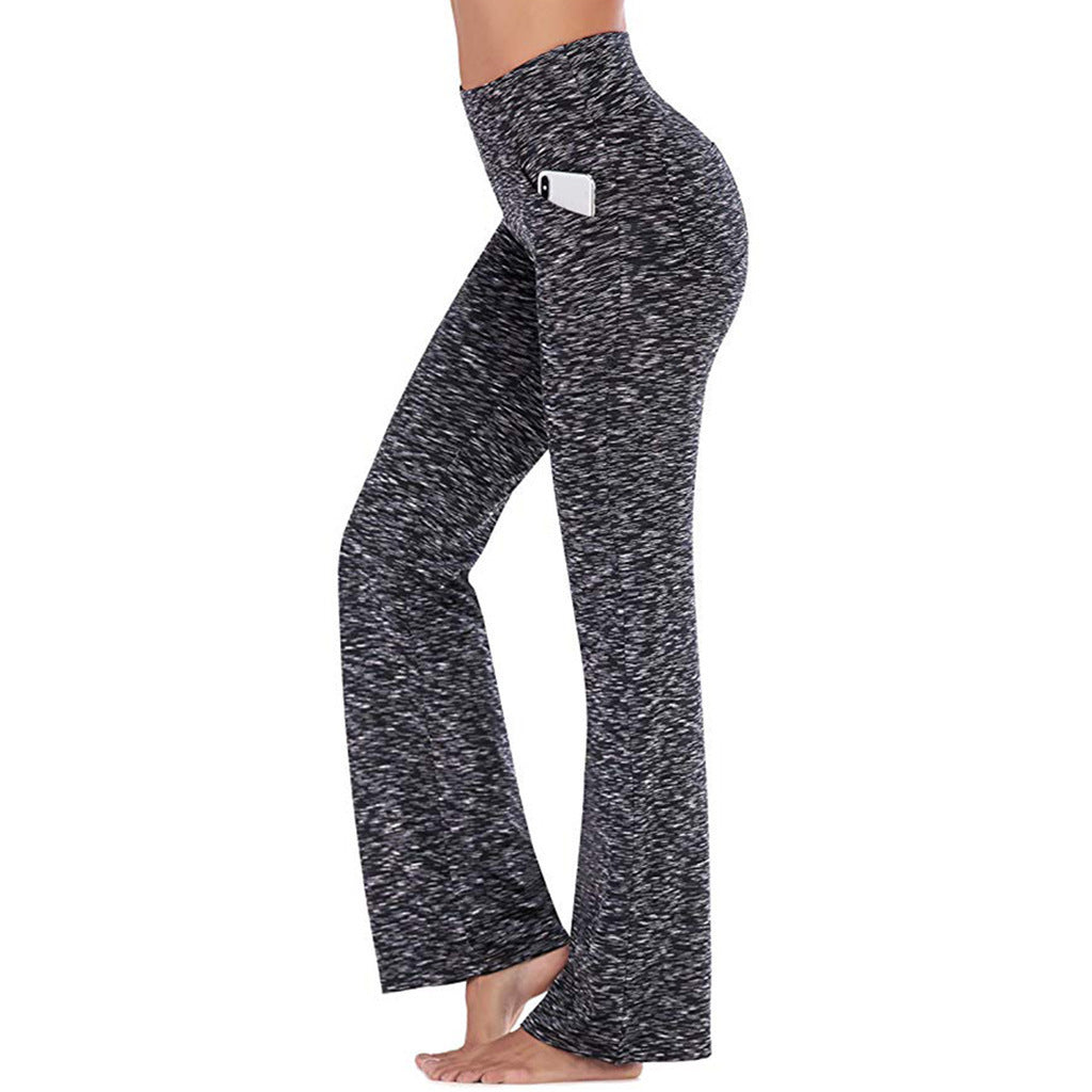 Casual Yoga Pants, Wide Leg High Waist