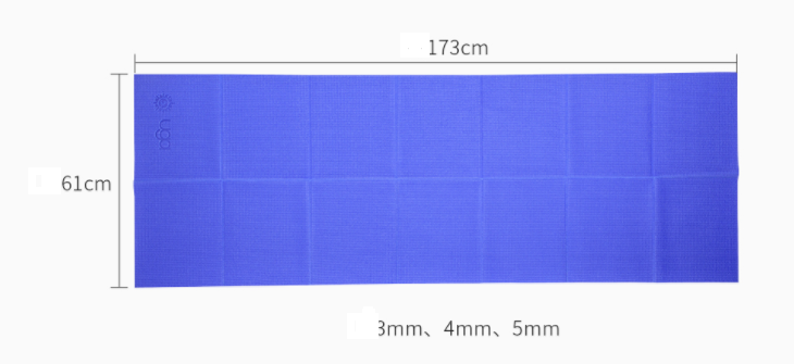 Foldable yoga mat