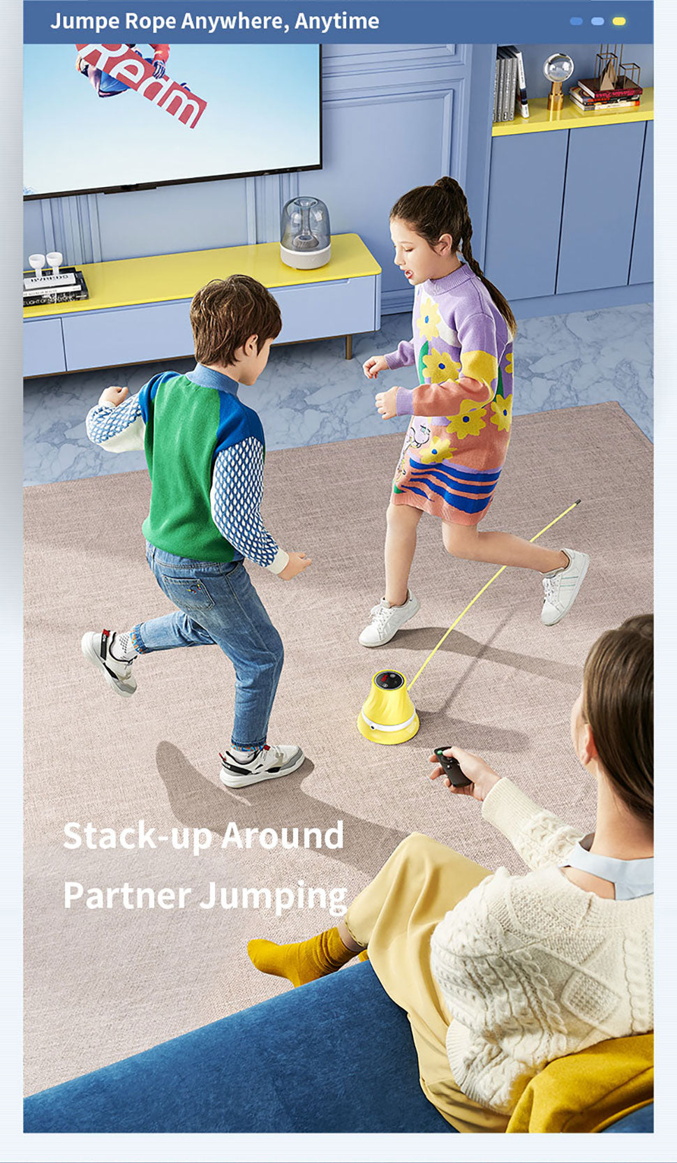 Jump Rope Trainer – Smart Digital Fitness Rope with Adjustable Speed & Display