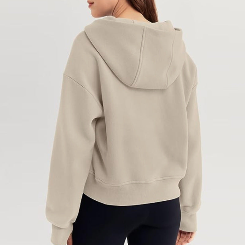 Loose Hooded Pullover Sweater