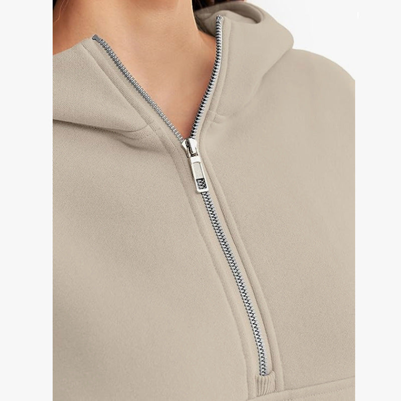 Loose Hooded Pullover Sweater