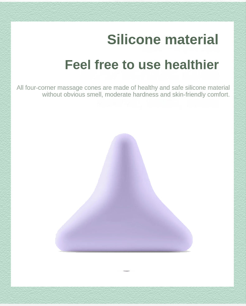 Silicone Triangular Massager – Multi-Angle Muscle Relaxation & Recovery Tool