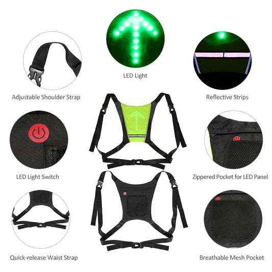 USB Rechargeable Reflective Vest