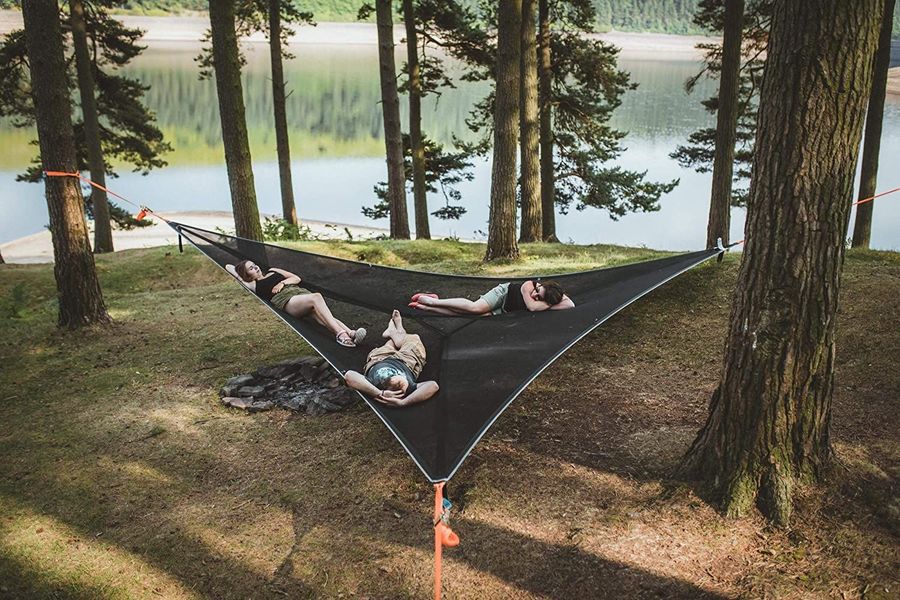 Multi-Person Three Point Design Hammock