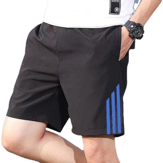 Three-Bar Men's Quick-Dry Fitness Shorts