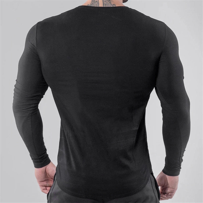 Men's Long Sleeve Tight T-Shirt