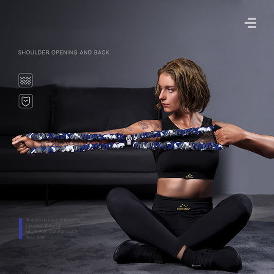 Fitness Shoulder & Back Stretching Band – Adjustable Latex Resistance Trainer