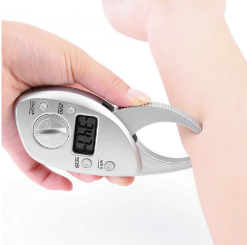 Digital Body Fat Caliper – LCD Display, Zero Calibration & Unit Conversion