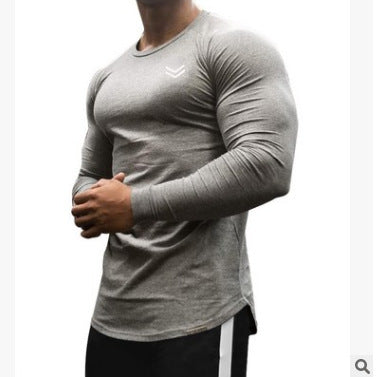 Men's Slim Fit Long Sleeve Gym T-Shirt