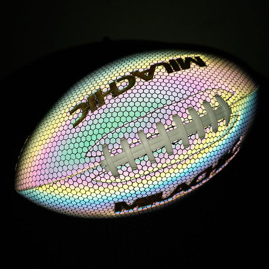 Luminous Fluorescent Reflective Football – Durable PU Low-Light Game Ball