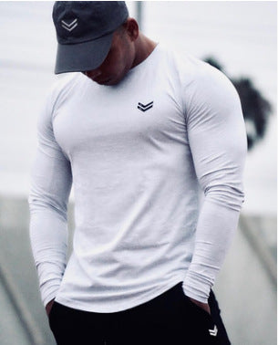 Men's Slim Fit Long Sleeve Gym T-Shirt