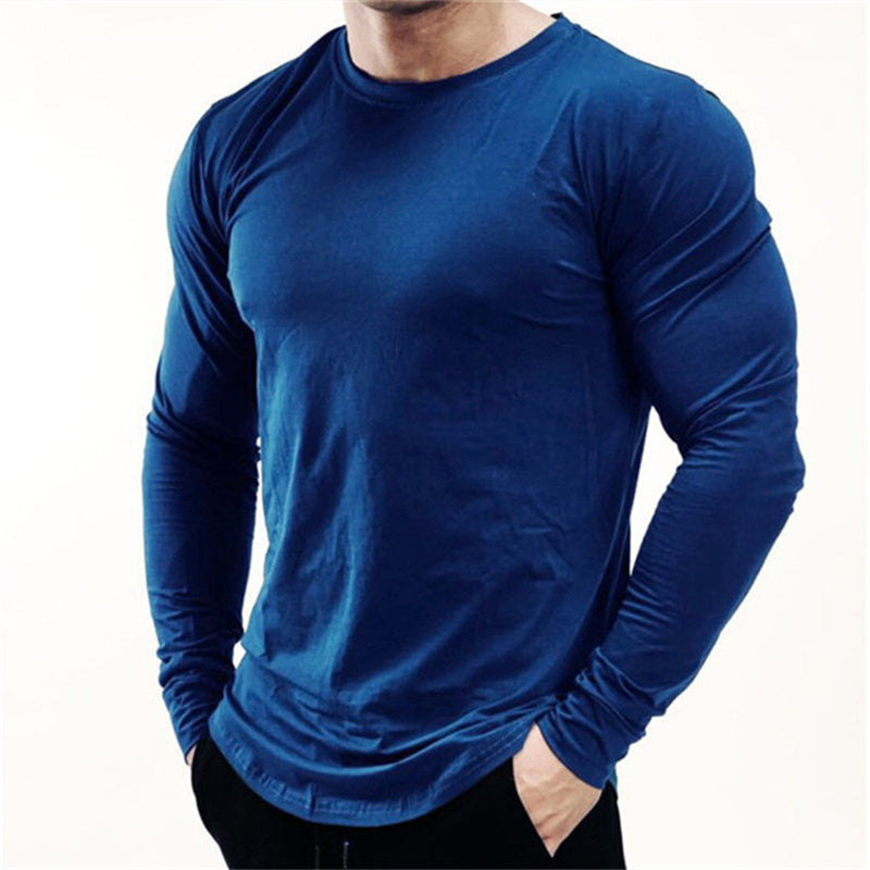 Men's Slim Fit Long Sleeve Gym T-Shirt