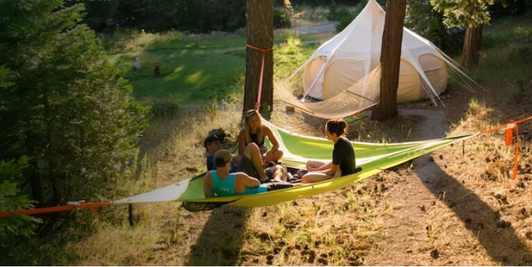 Multi-Person Three Point Design Hammock