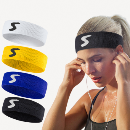 Fitness Headband – Cotton Sweat-Wicking Sports Headband