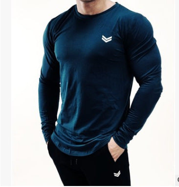 Men's Slim Fit Long Sleeve Gym T-Shirt