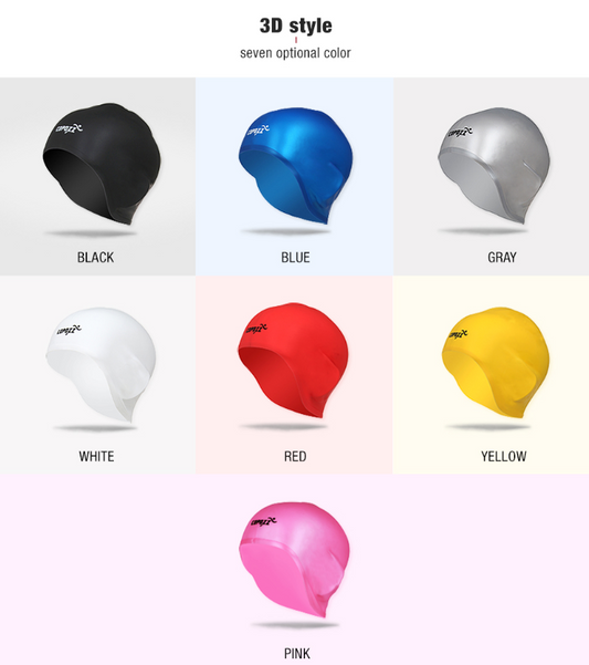 Silicone Waterproof Elastic Swimming Cap