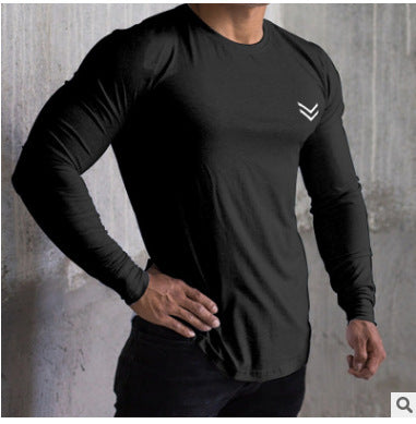 Men's Slim Fit Long Sleeve Gym T-Shirt