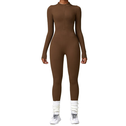 Winter Tight Long Sleeve Jumpsuit