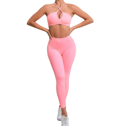 Hip-Lifting Seamless Set with Leggins or Shorts