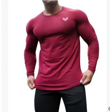 Men's Slim Fit Long Sleeve Gym T-Shirt